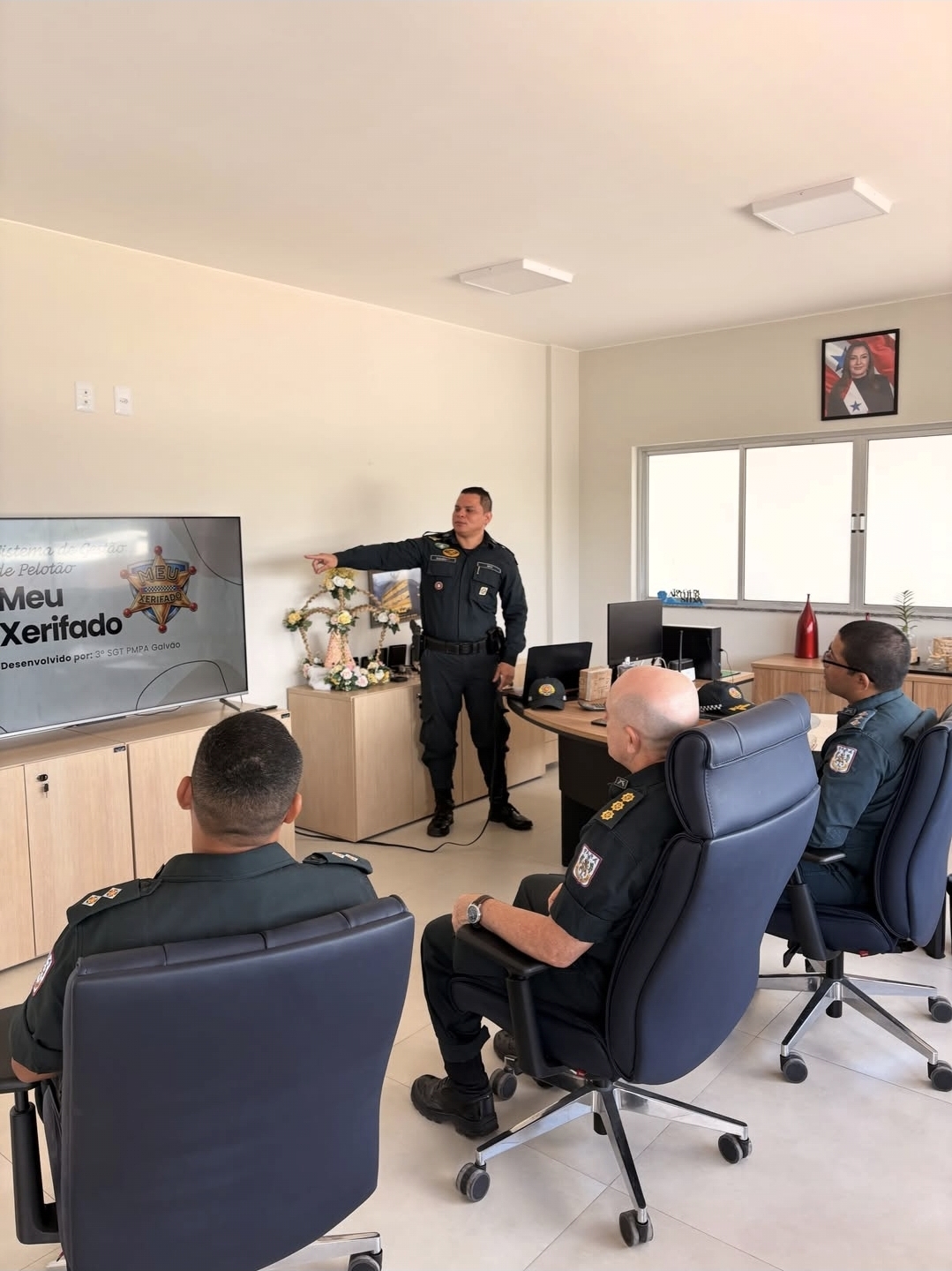Visita técnica para alinhar as próximas evoluções junto ao comando.